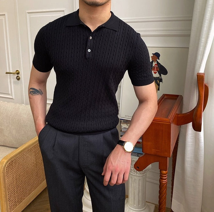 Premium Polo Skjorte i Bomuldsblanding med Tidsløst Design til Formelle og Casual Anledninger 4