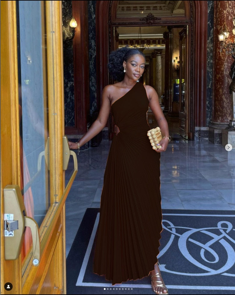 Elegant Satin Midi Kjole Til Kvinder, Tidløst Design Til Fester Og Specielle Lejligheder-6