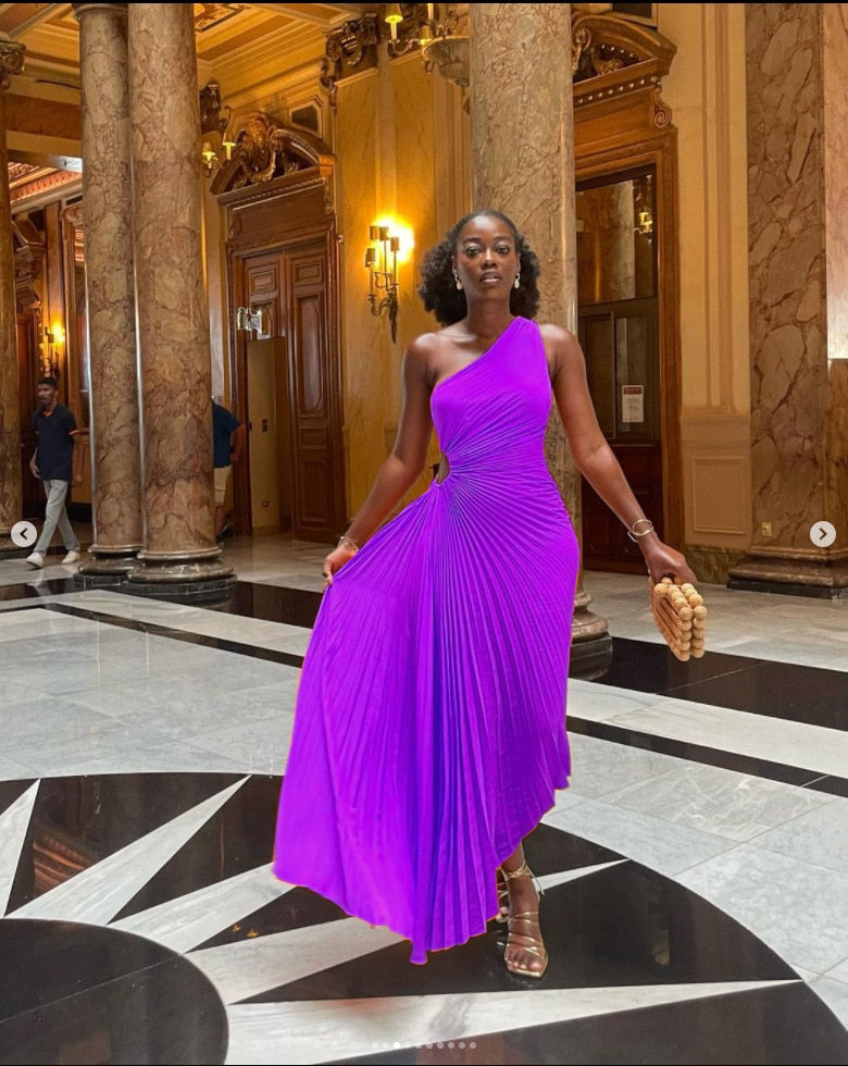 Elegant Satin Midi Kjole Til Kvinder, Tidløst Design Til Fester Og Specielle Lejligheder-5