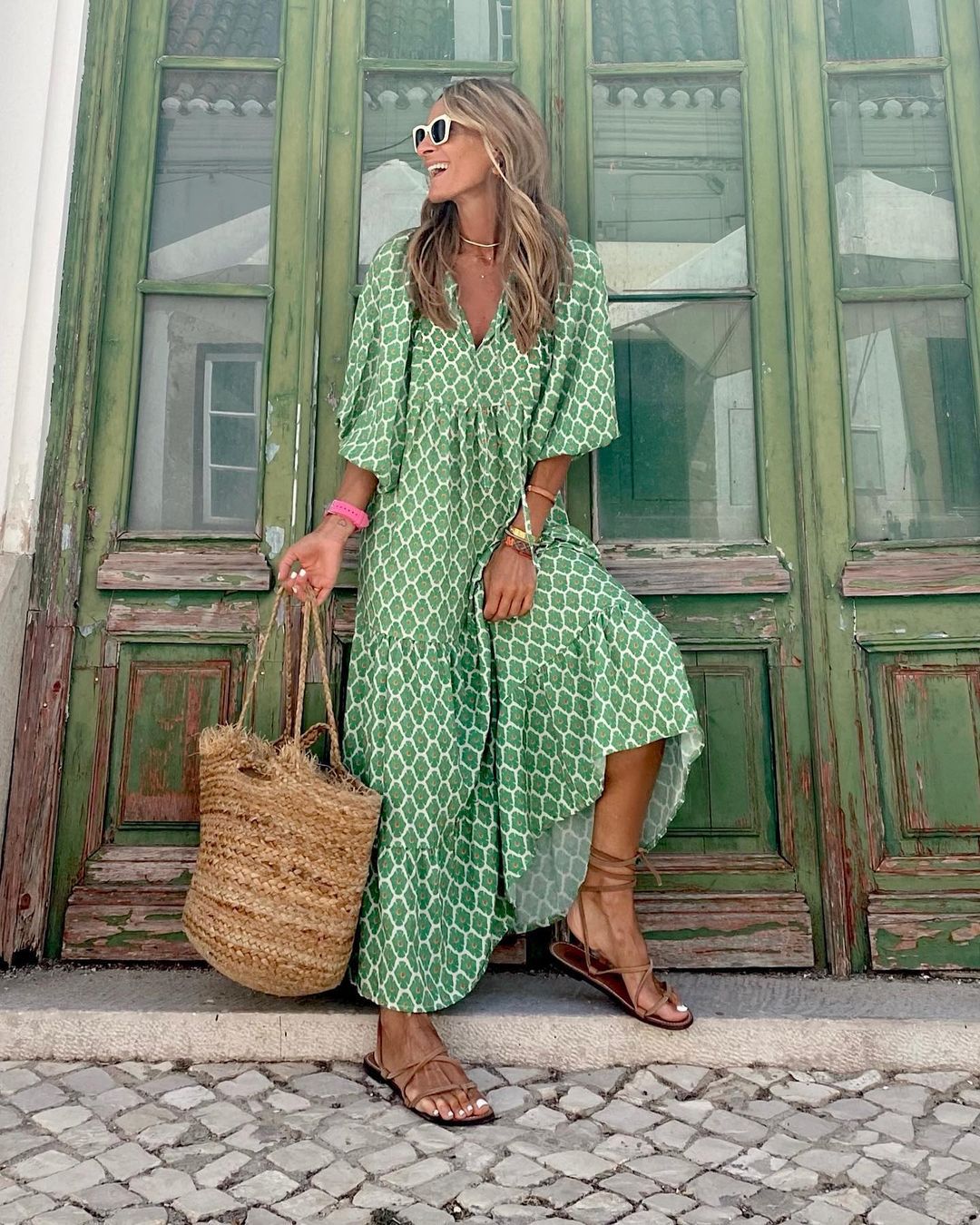 Elegant Maxi Kjole Med Lange Ærmer Til Kvinder - Sort Lang Kjole-6