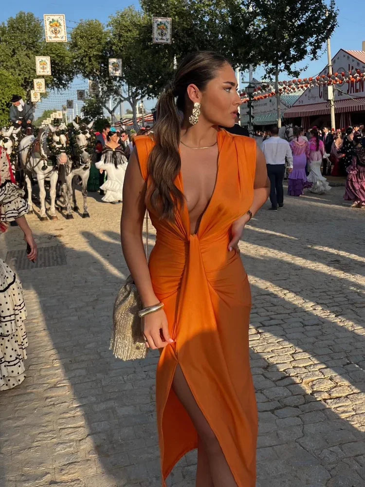 Elegant Plisseret Formel Kjole Til Kvinder, Smigrende Pasform, Tidløs Elegance-6