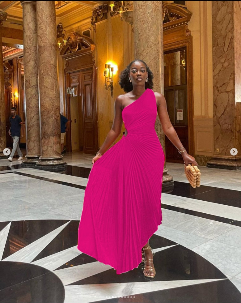 Elegant Satin Midi Kjole Til Kvinder, Tidløst Design Til Fester Og Specielle Lejligheder-4