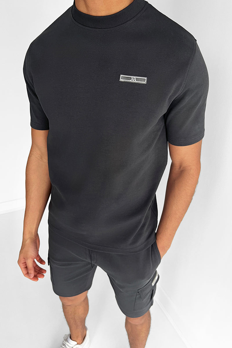 Slim Fit Sæt til Mænd med Frachtshorts i 100% Bomuld og Ribkrave, Komfortabelt og Stilfuldt Twin-Set 3