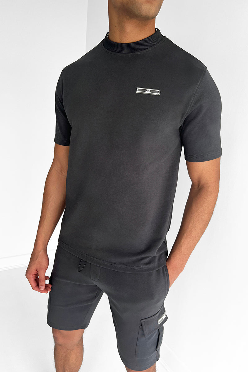 Slim Fit Sæt til Mænd med Frachtshorts i 100% Bomuld og Ribkrave, Komfortabelt og Stilfuldt Twin-Set 4