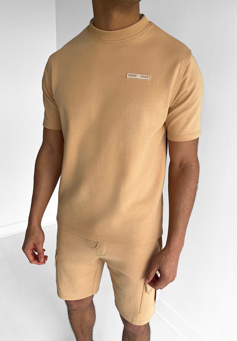Slim Fit Sæt til Mænd med Frachtshorts i 100% Bomuld og Ribkrave, Komfortabelt og Stilfuldt Twin-Set 8