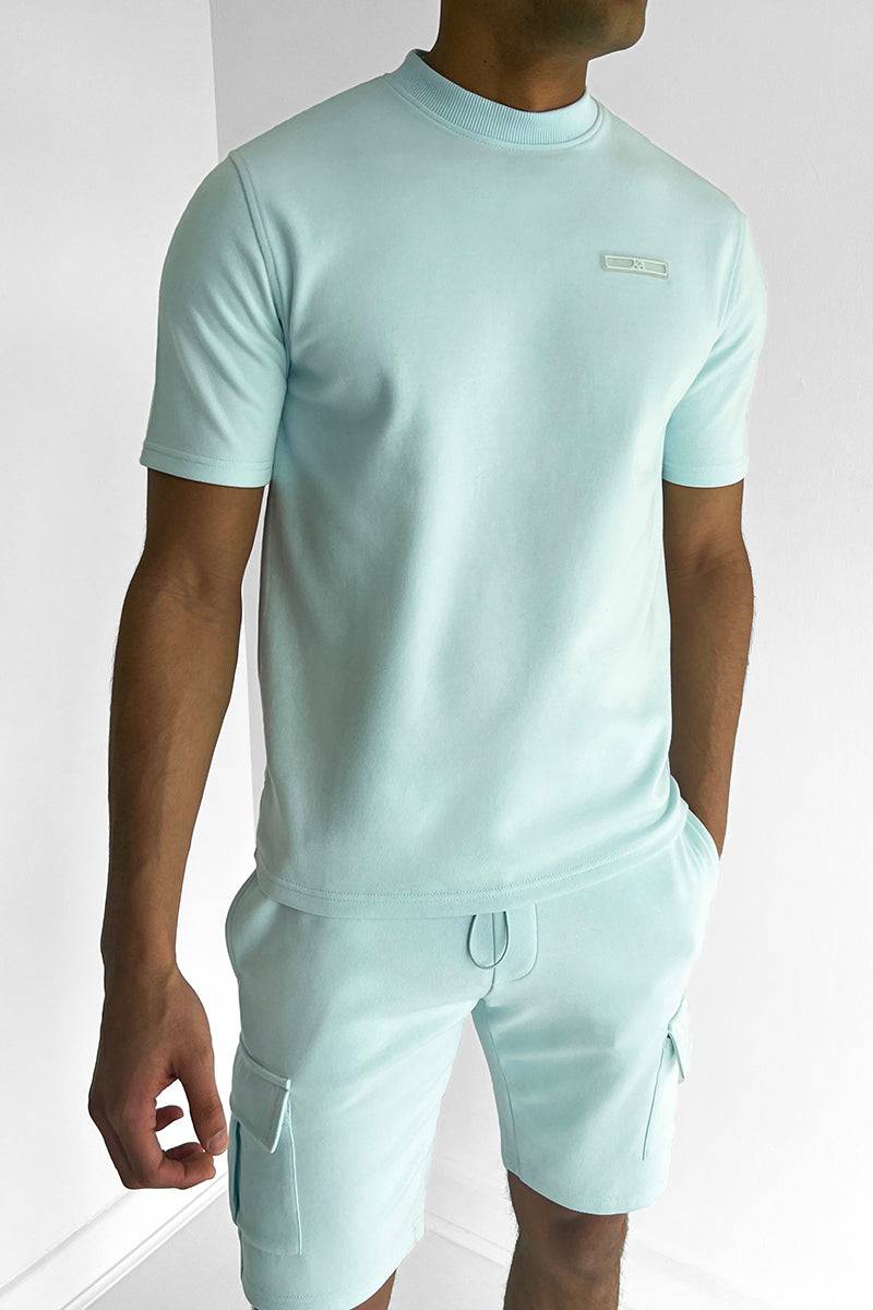 Slim Fit Sæt til Mænd med Frachtshorts i 100% Bomuld og Ribkrave, Komfortabelt og Stilfuldt Twin-Set 9