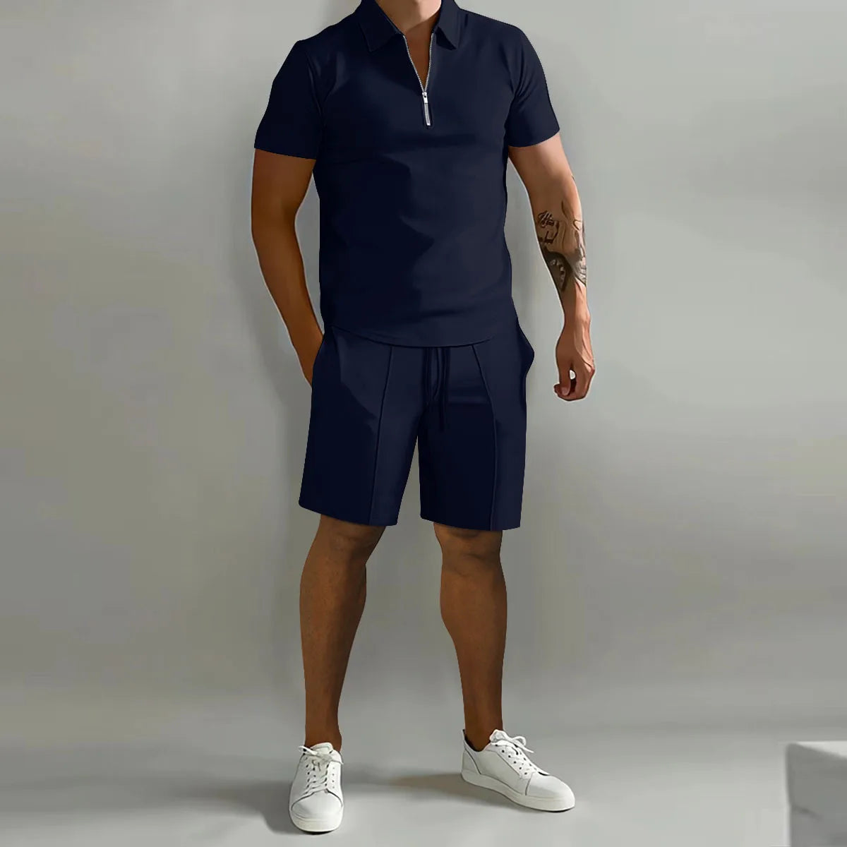 Tøjsæt til Kvinder med Polo-Shirt og Bukser med Vertikale Striber til Sport og Fritid 1
