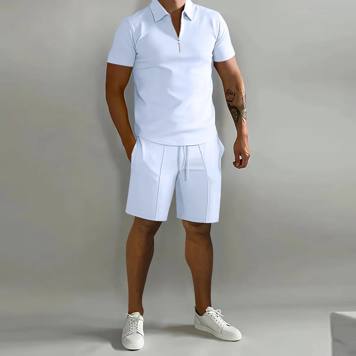 Tøjsæt til Kvinder med Polo-Shirt og Bukser med Vertikale Striber til Sport og Fritid 2
