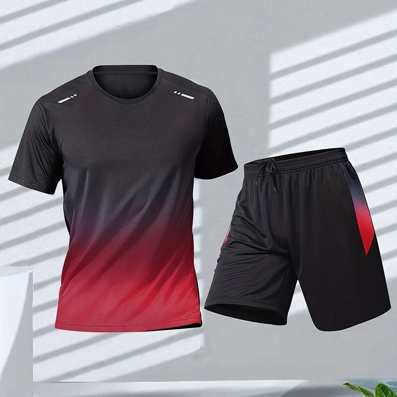 Træningssæt Dame med T-Shirt og Shorts i Letvægtsmateriale til Sport og Fritid 4