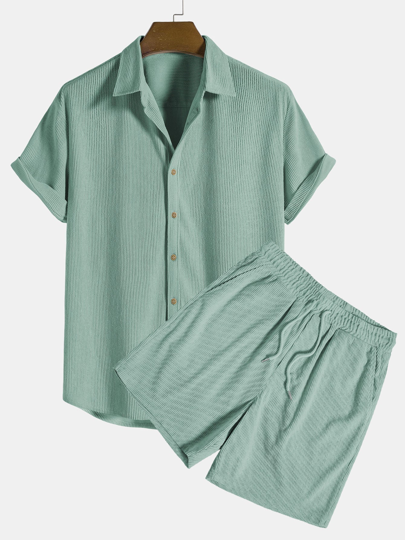 Trendy To-Delt Sommer Outfit til Mænd med Komfortabel Pasform i Let og Åndbart Stof 3