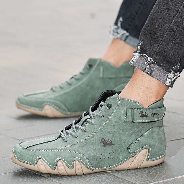 Unisex Læder Barfußschuhe med Atmende Komfort og Rutsjesikker Ydersål til Daglig Brug 3