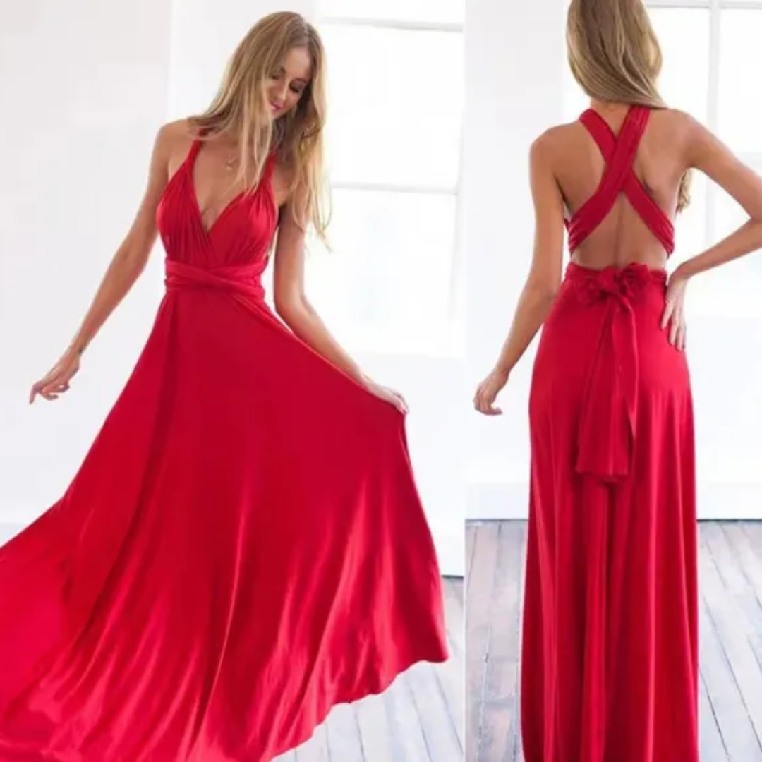 Variant image for Elegant Maxi Kjole Med Smigrende Indpakningsdesign - Komfortabel Og Alsidig Kjole Maxi Til Enhver Anledning-21