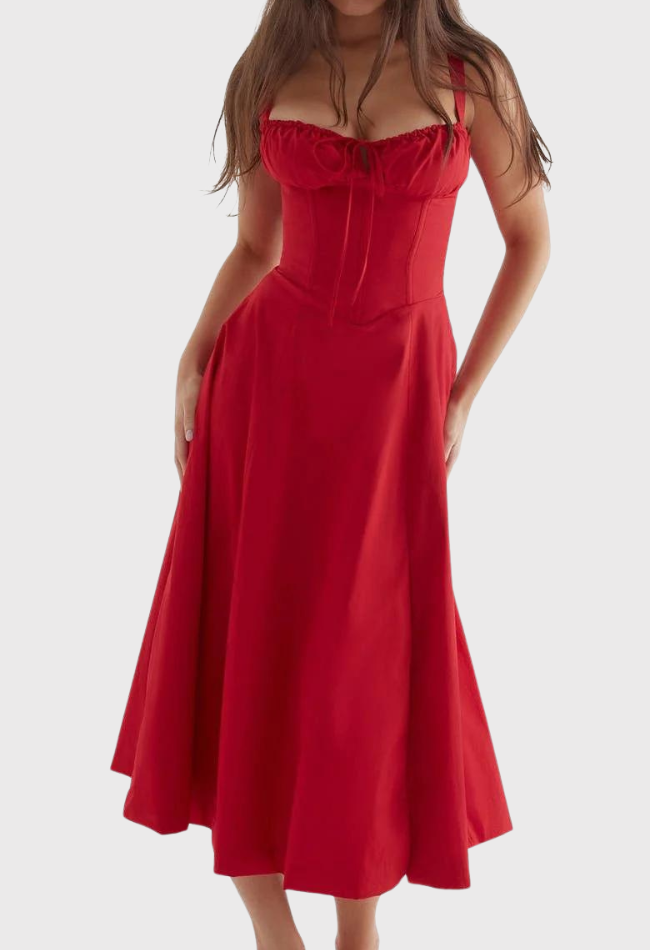 Variant image for Midi Bustier Korsetkjole - Elegant Festkjole Til Damer I Letvægtsstof-21