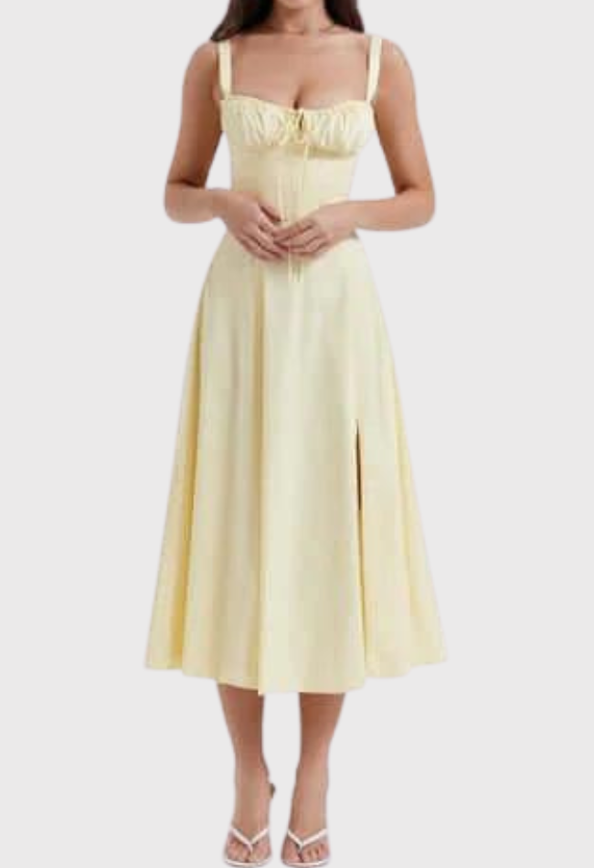 Variant image for Midi Bustier Korsetkjole - Elegant Festkjole Til Damer I Letvægtsstof-26