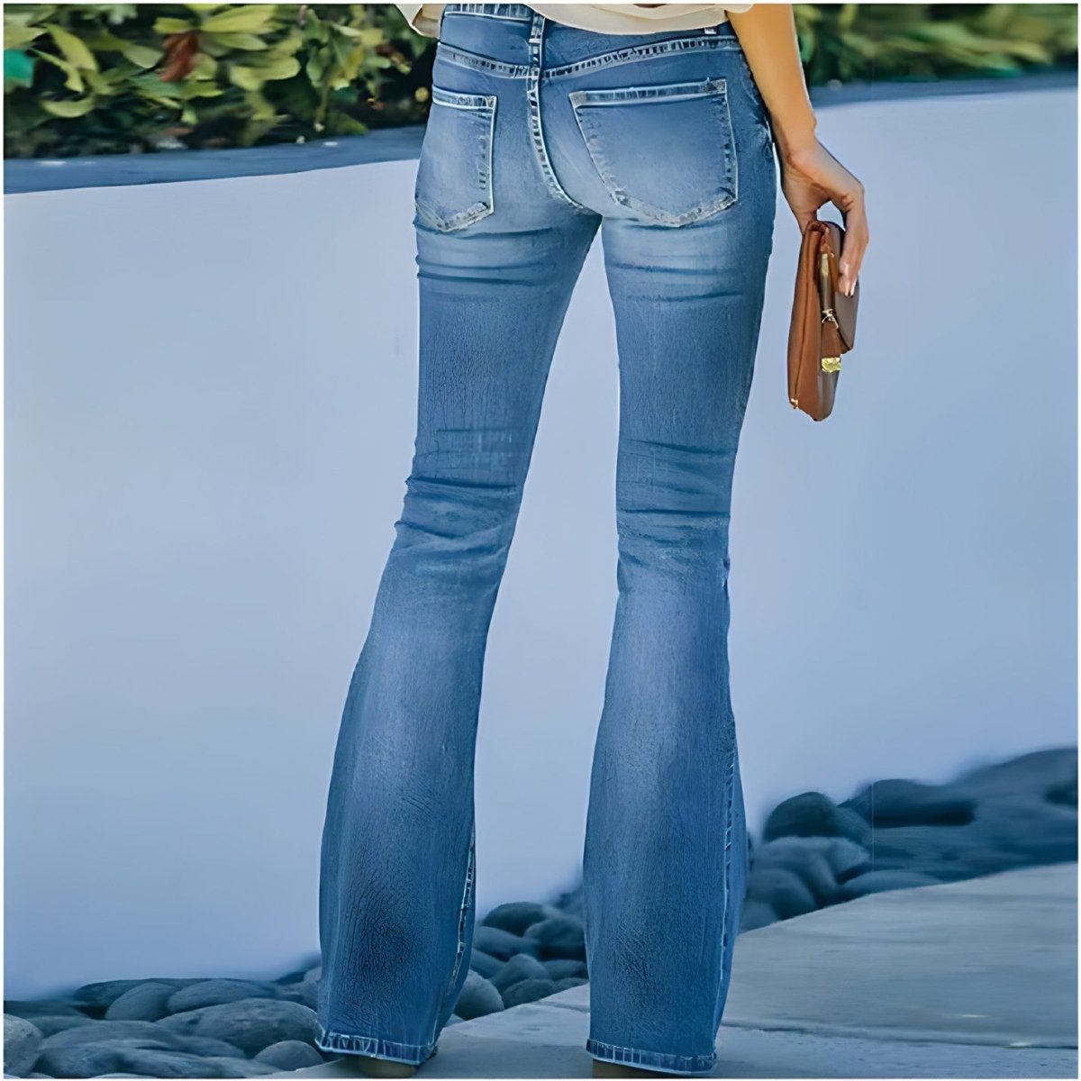 Vintage Jeans med Høj Talje i Blødt Åndbart Denim til Hverdagsbrug 4