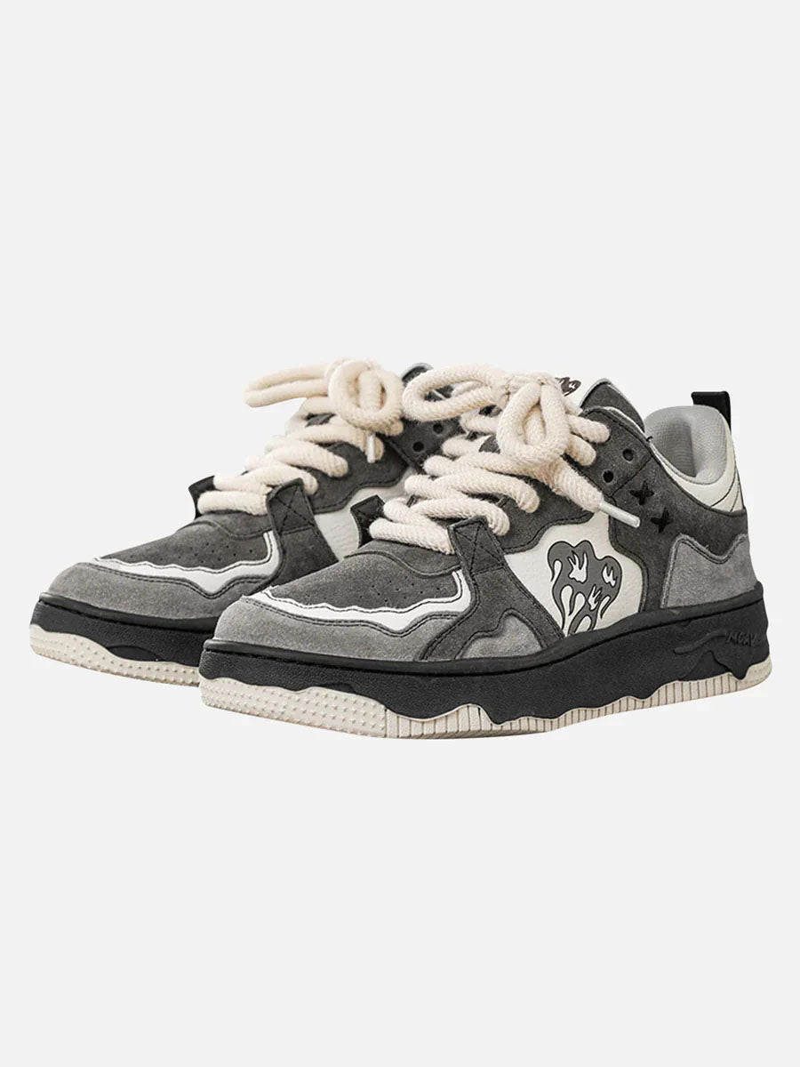 Vintage Skate-Sko til Mænd i Retro Design med Komfortabel Pasform og Miljøvenlige Materialer 1