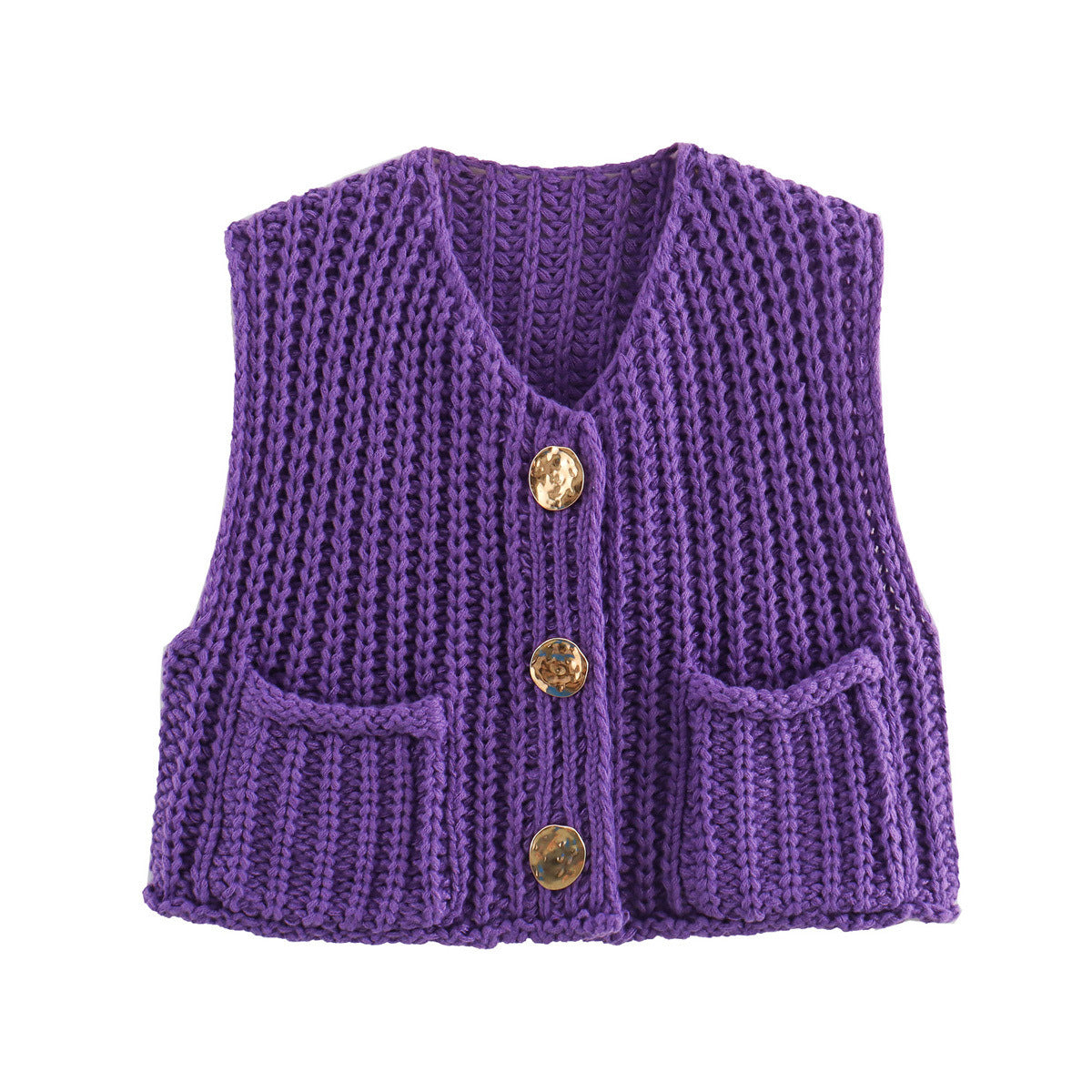 Variant image for Fitted women’s knitted vest – sleeveless, high-quality material, for everyday use-22