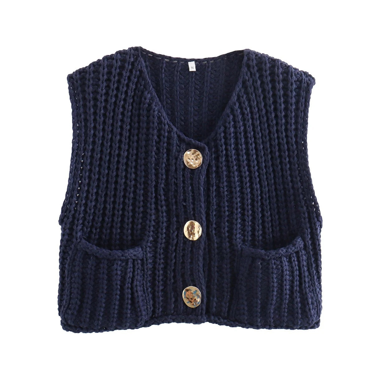 Variant image for Fitted women’s knitted vest – sleeveless, high-quality material, for everyday use-16