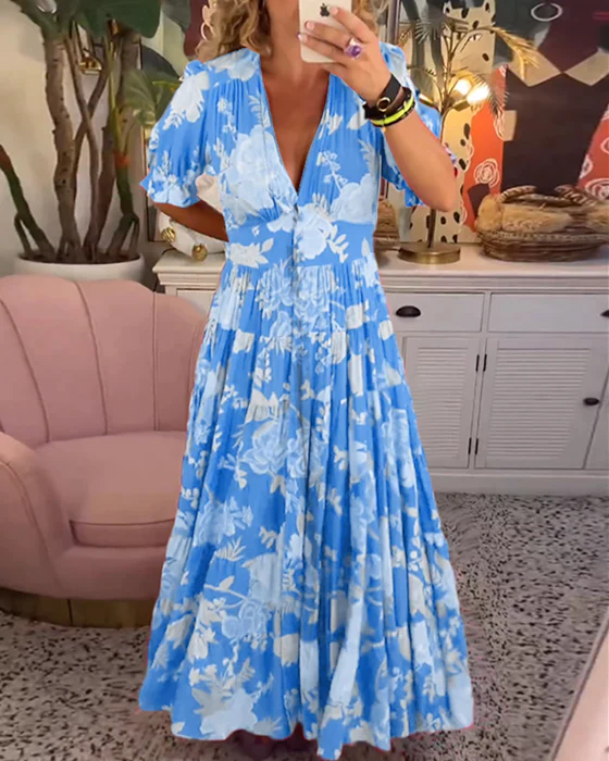 Elegant Blomster Kjole Til Bryllupsgæster - Skræddersyet Silhuet Til Specielle Lejligheder-6
