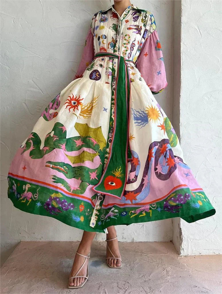 Elegant Italiensk Maxikjole Til Kvinder Med Smigrende Silhuet Og Alsidig Stil-6