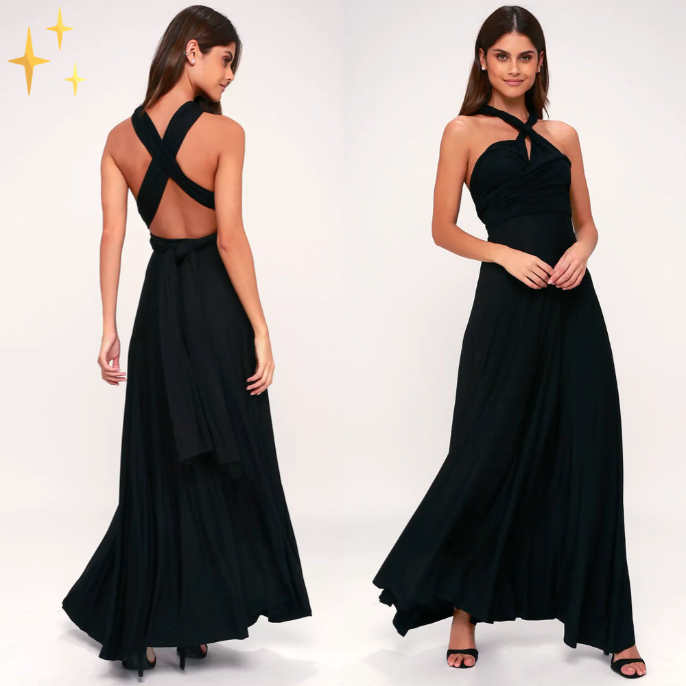 Elegant Maxi Kjole Med Smigrende Indpakningsdesign - Komfortabel Og Alsidig Kjole Maxi Til Enhver Anledning-5