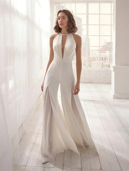Elegant V-hals Kjole Til Kvinder-3