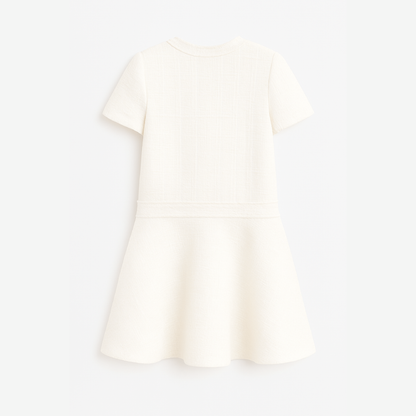 Elegant Kort Sommerkjole Til Damer - O-hals Mini Kjole Til Ungdomsfester-5
