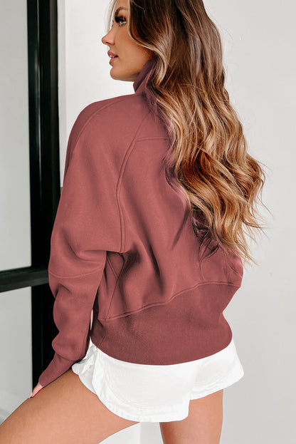 Varm unisex fleece sweatshirt – standkrave, blød fleece, til kolde dage 2