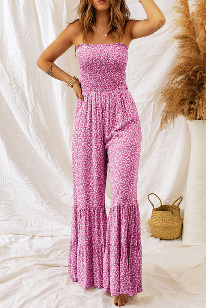 Variant image for Letvægtig og flatterende kvinders jumpsuit – smocket top, blødt bomuld, til sommerudflugter-10