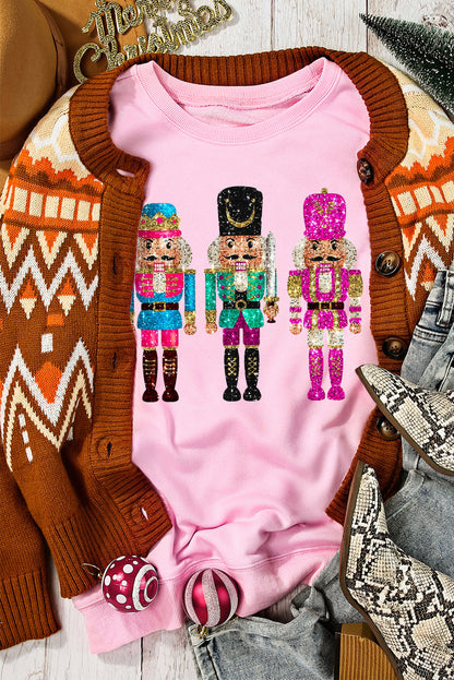 Komfortabel kvinder’s julesweatshirt – overcovered skulder, blødt materiale, til festlige lejligheder 2