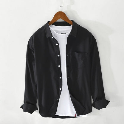 Åndbar Herre Oxford Skjorte i 100% Bomuld med Klassisk Design til Mænd 1
