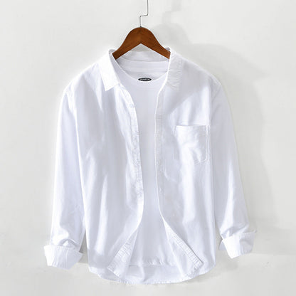 Åndbar Herre Oxford Skjorte i 100% Bomuld med Klassisk Design til Mænd 13