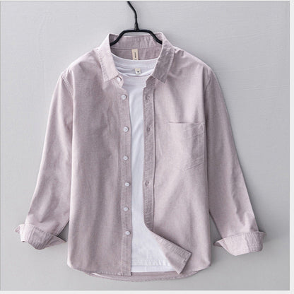 Åndbar Herre Oxford Skjorte i 100% Bomuld med Klassisk Design til Mænd 16