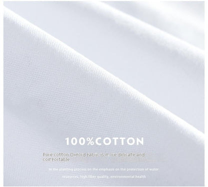 Åndbar Herre Oxford Skjorte i 100% Bomuld med Klassisk Design til Mænd 6