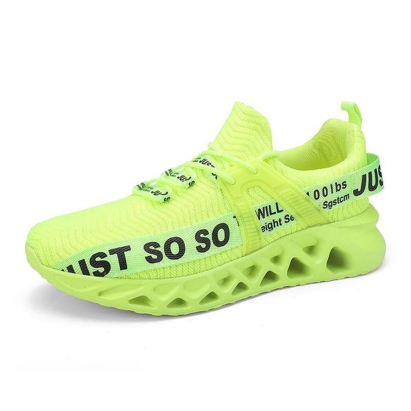 Åndbare Unisex Sneakers med Stødabsorbering, Fleksibel Ydersål til Gåture og Løb 12
