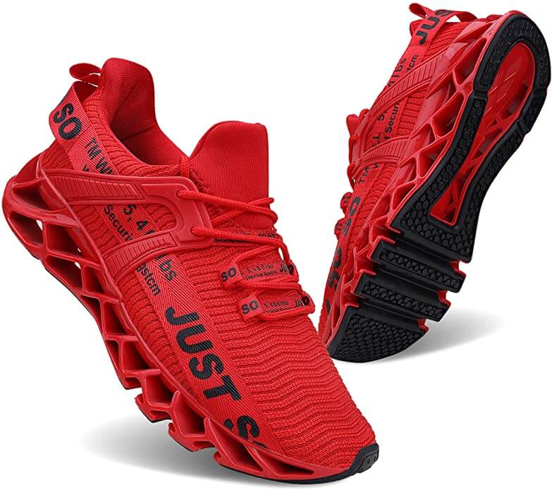 Åndbare Unisex Sneakers med Stødabsorbering, Fleksibel Ydersål til Gåture og Løb 2