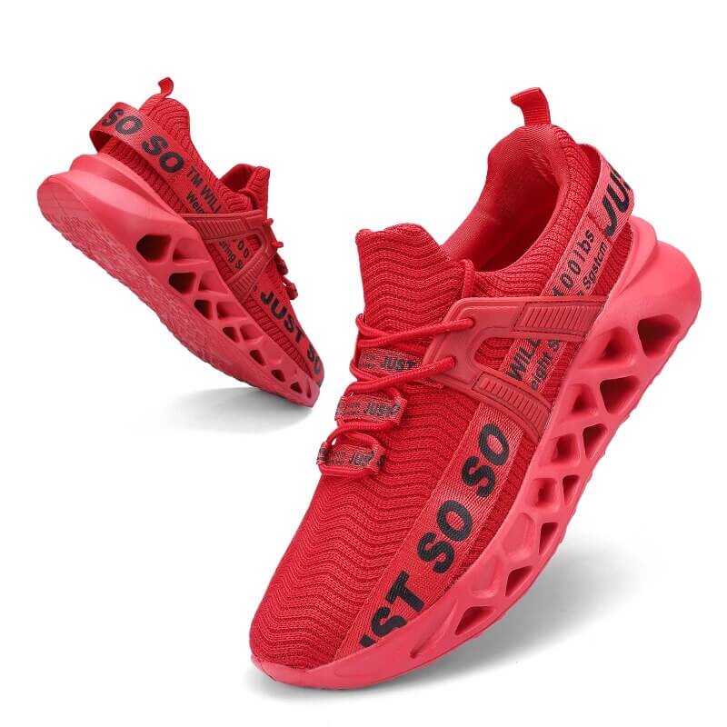 Åndbare Unisex Sneakers med Stødabsorbering, Fleksibel Ydersål til Gåture og Løb 4