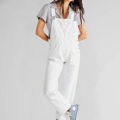 Variant image for Komfortabel & alsidig kvinders denim jumpsuit – krydset design, høj kvalitet, til daglig brug-16
