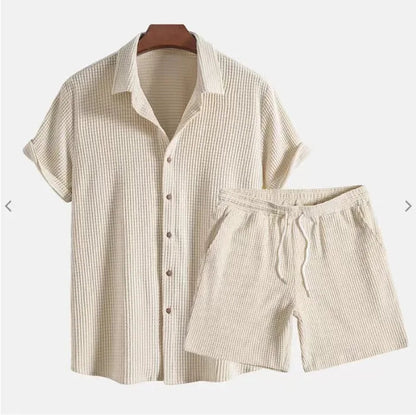 Corduroy Sæt til Børn med Klassisk Skjorte og Matchende Shorts i Blødt Materiale til Leg og Familiearrangementer 5