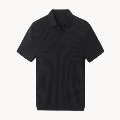 Elegant Langærmet Poloshirt til Mænd i Maulbeerseide og Lyocell-Baumwollmischung 8