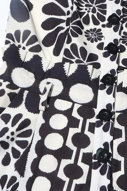 Letto & flattering kvinders vintage blomsterkjole – ærmeløs polka dot, bomuldsblanding, til afslappede udflugter 6