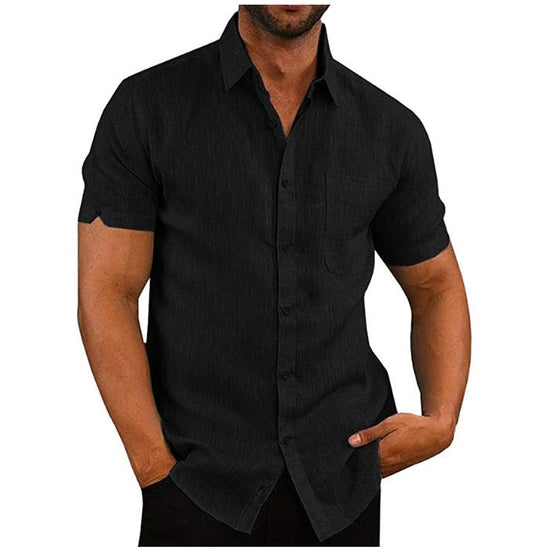 Herre Polo T-Shirt i Blødt Polyester med Knaplukning og Korte Ærmer til Sommerbrug 0