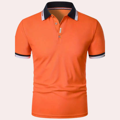 Herre Poloshirt i Åndbart Material med Komfortabel Pasform til Sport og Fritid 2