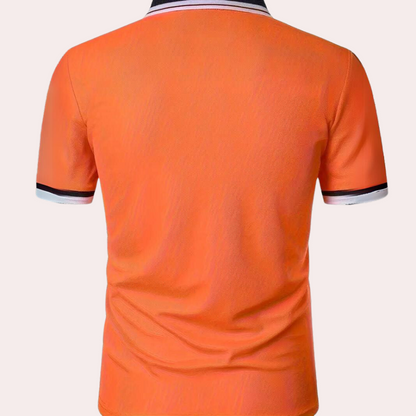 Herre Poloshirt i Åndbart Material med Komfortabel Pasform til Sport og Fritid 3