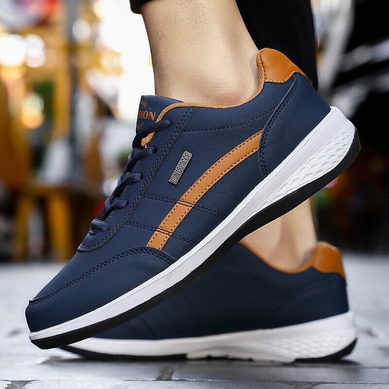 Herresneakers med Anti-Skrid Ydersål og Åndbar Indersål til Aktiv Livsstil - Komfortable Sorte Herre Sneakers 4