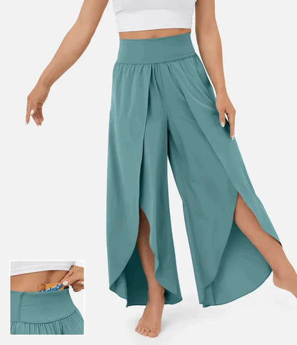 Høj Talje Palazzo Bukser til Damer - Komfortable Vidde Bukser til Elegante Sommerlooks 10