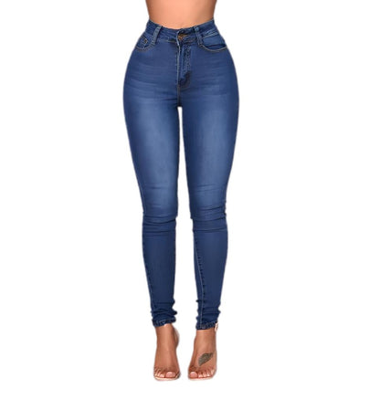 Høj Talje Skinny Jeans til Damer i Stretchstof med Komfortabel Pasform og Elegant Stil 9