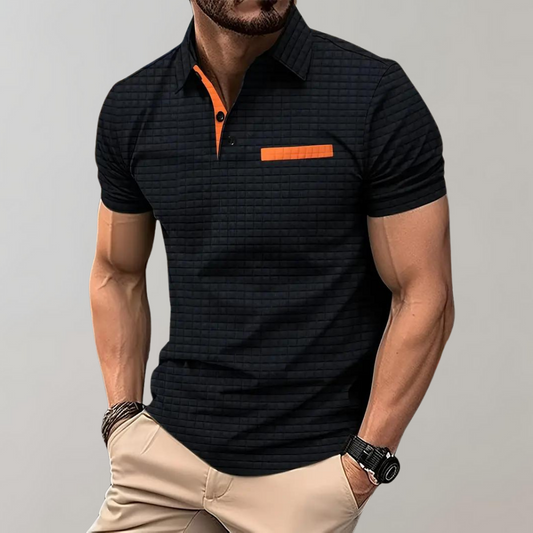 Klassisk Poloshirt til Mænd i Højkvalitets Bomuldsblanding med Komfortabel Pasform og Elegant Krave 0