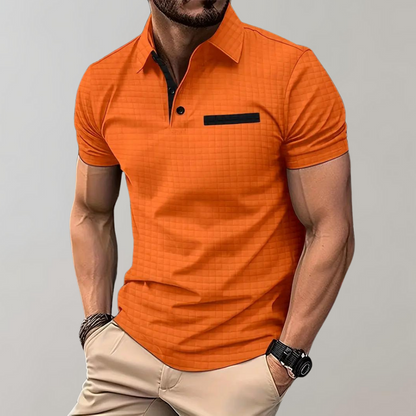 Klassisk Poloshirt til Mænd i Højkvalitets Bomuldsblanding med Komfortabel Pasform og Elegant Krave 4