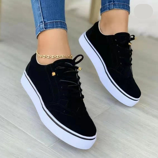 Komfortable Plattform-Sneakers til Damer med Stilfuldt Design og Alsidighed 0